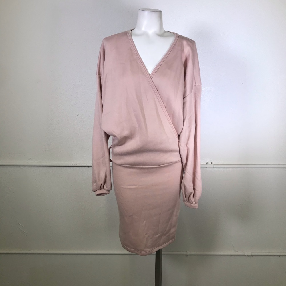 Go Couture Surplice Sweater Dress